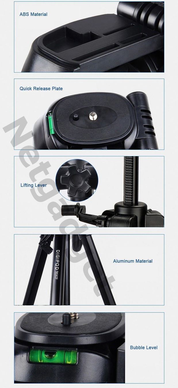 Treppiedi & Teste: Digipod Stativ 145cm: Canon,Sony..TR562F – Nuovo e nell'imballaggio originale da Yverdon-les-Bains venduto da Netgadget 6