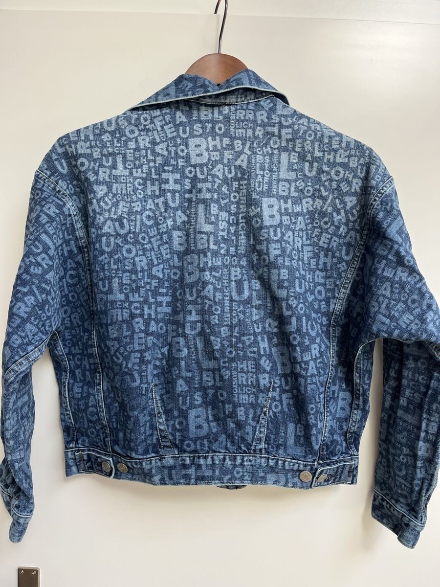 Jacken: Herrlicher Jeansjacke im Lettering-Style – Gebraucht aus Zeiningen von man_69cj 5