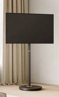 Hochwertiger Rollbarer TV-Ständer schwarz-gold