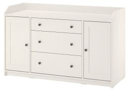IKEA HAUGA Sideboard weiss 140 × 46 × 84 cm