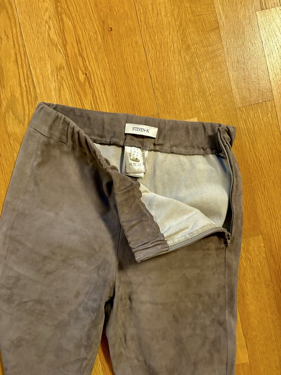 Pantaloni: Lederhose hellbraun, Gr. 34, Wildleder, Steven-K – Usato da Luzern venduto da esnimo66 3