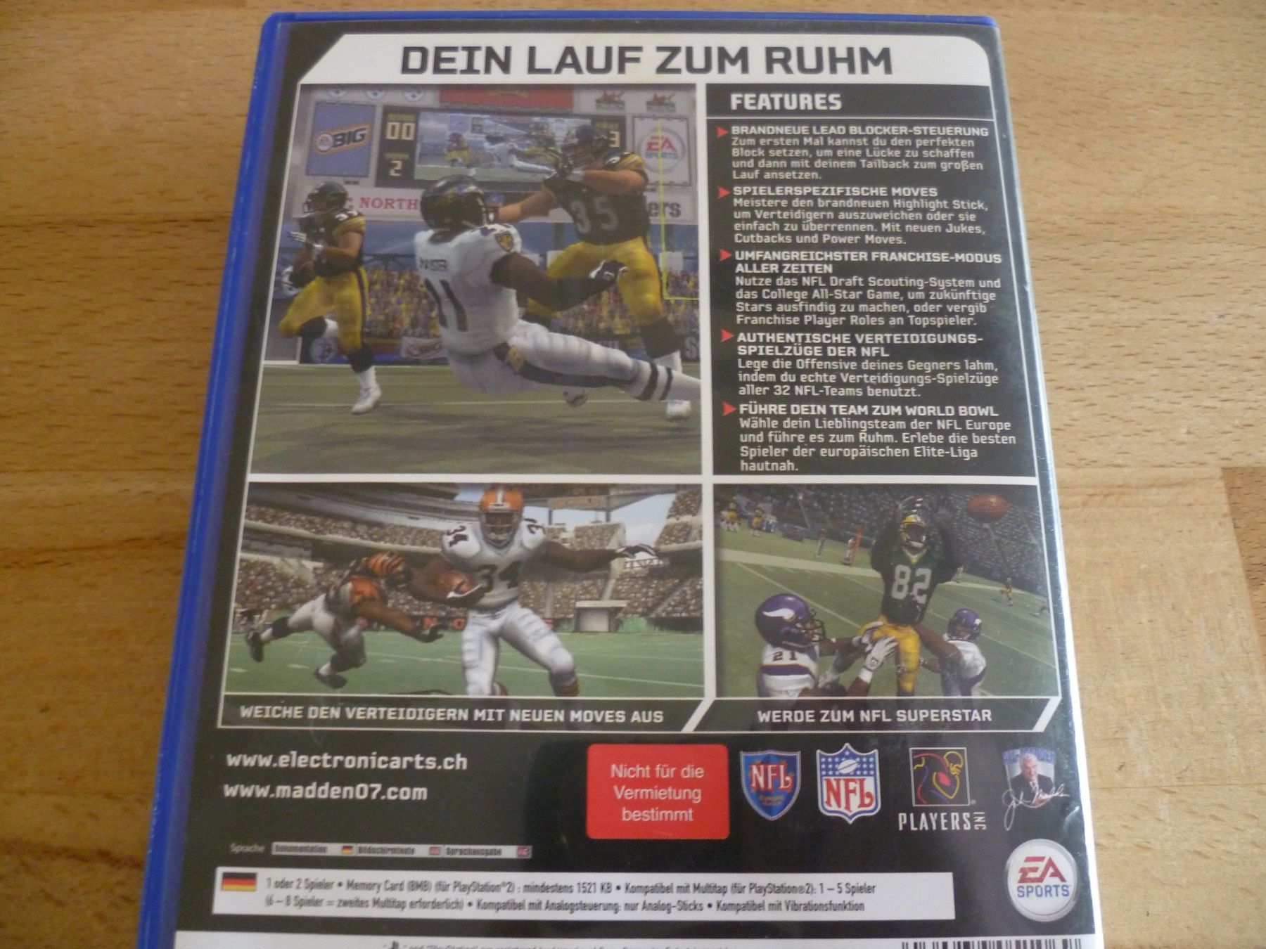 Sony Giochi: Madden 07 - Sony PlayStation 2 PS2 – Usato da Thalwil venduto da ranx 2