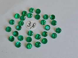 LOT de 1 CT EMERAUDES BRESILIENNES 3,8 mm