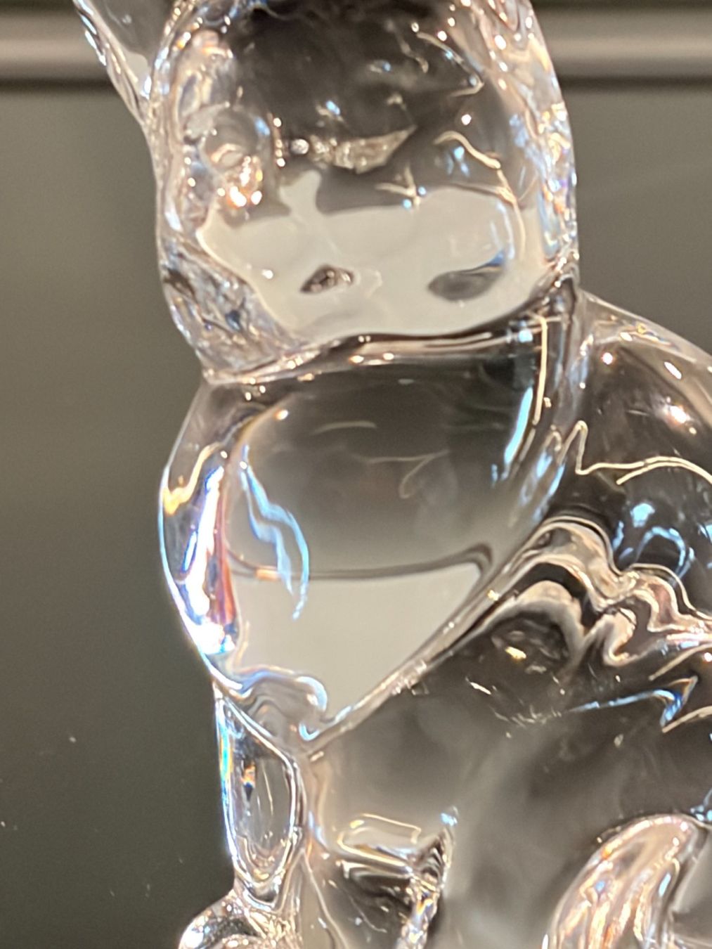 Figuren: Tierfigur Katze Glas farblos massiv RCR – Gebraucht aus Zürich von sru_6zc8 1