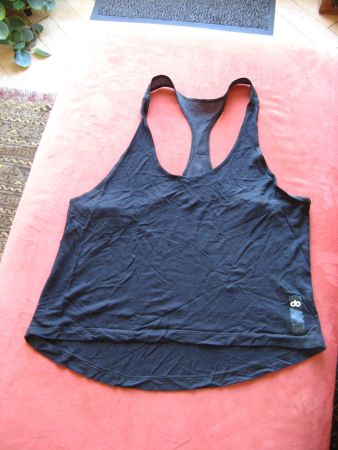 kurzes Tanktop schwarz Gr. S