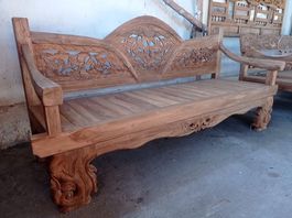 Bank Teak Holzbank Sitzbank Gartenbank Teakholz Gartenmöbel