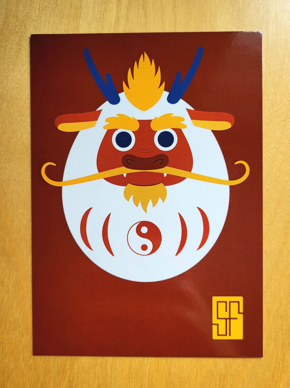 Cartoline postali: Postcard Dragon / Daruma Zodiac Collection – Nuovo (secondo la descrizione) da Bellinzona venduto da SFdesign 1