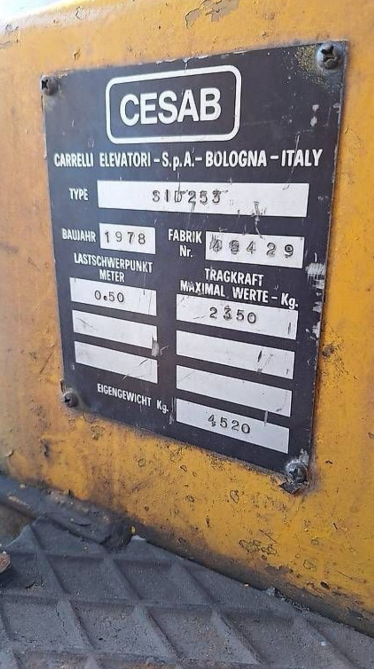 Diesel Carrelli elevatori e a forche: Stapler CESAB SID 253 – Usato da Grellingen venduto da schwinger82 4