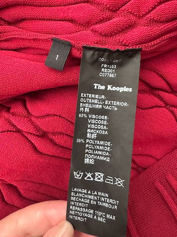 Vestiti: Robe en maille The Kooples bordeaux, taille 36 – Usato da Prangins venduto da heima00 3
