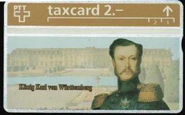 Taxcard 324L_52164 König Karl von Württemberg ungebraucht