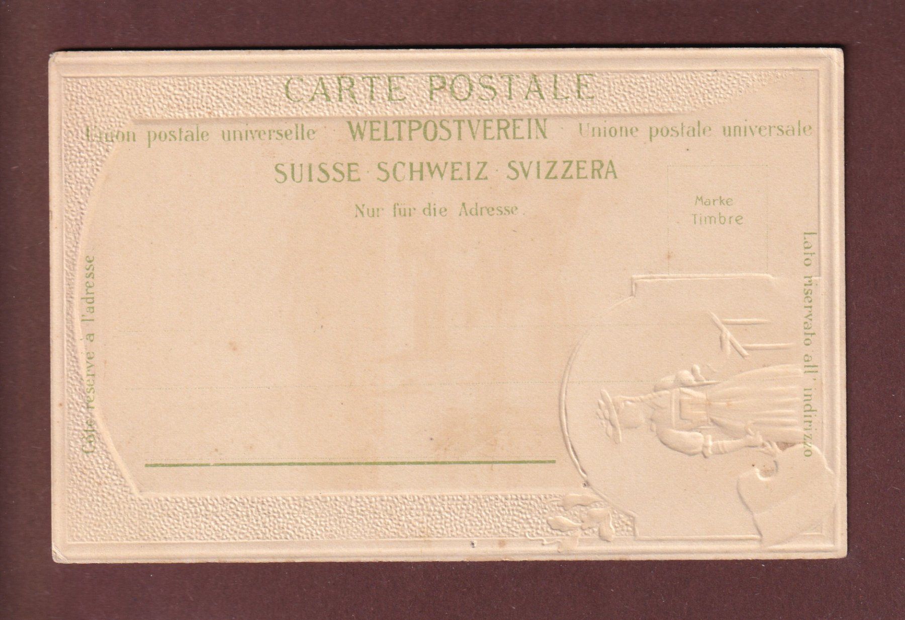 Cartoline postali: LUZERN mit Rigi - Präge – Usato da Pully venduto da nicecards 1
