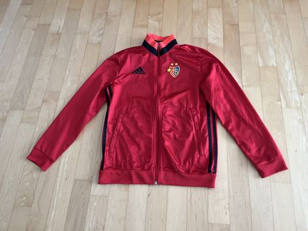 Trainingsjacke Adidas FC Basel rot Grösse 164 gebraucht