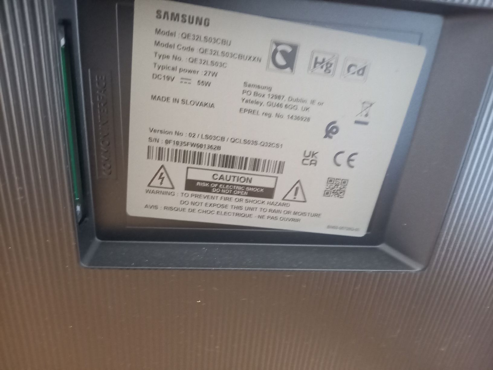 Samsung Fernseher: Samsung The Frame QE32LS03C 32", LS03C, QLED, Full HD – Gebraucht aus Baar von Unknow_psyman 4