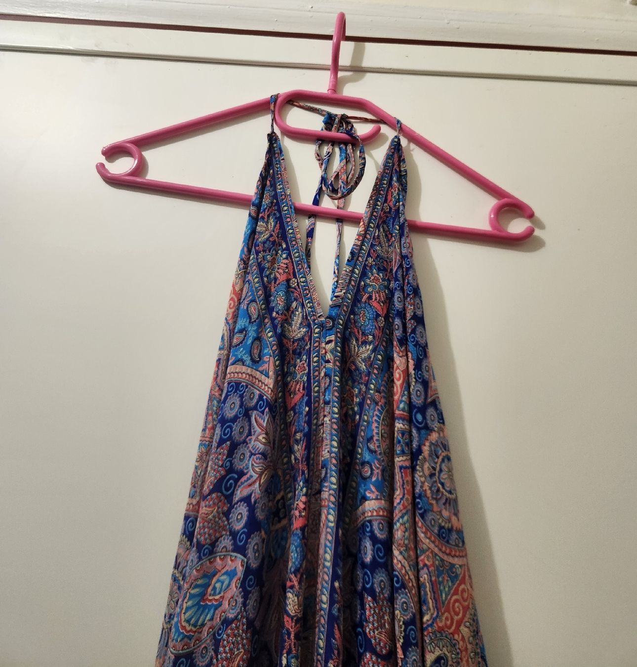 Kleider: Robe longue imprimée DEEPTI S.C. 70% soie, taille unique – Gebraucht aus Niedergösgen von Eva2410 2