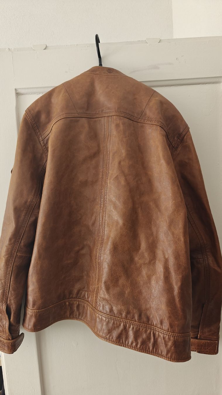 Timberland Giacche: Timberland Leather Jacket -  Brown, Size L – Usato da Vevey venduto da dal_2m29 4
