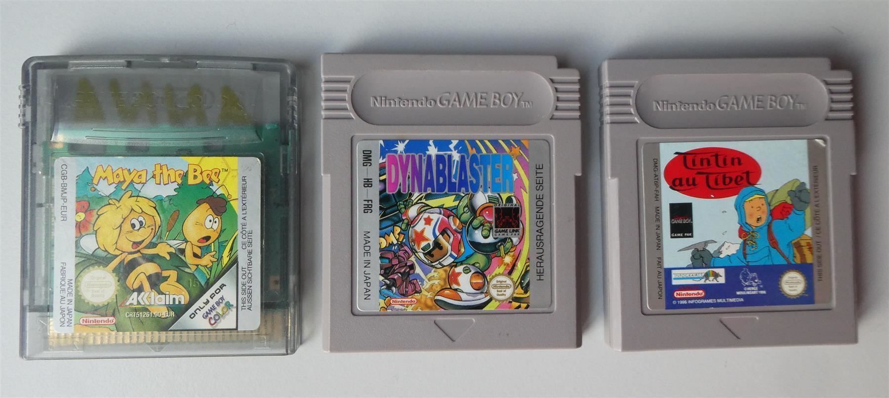 Giochi: 3 Game Boy Spiele Tin Tin, Dynablaster – Usato da Frauenfeld venduto da Astra13