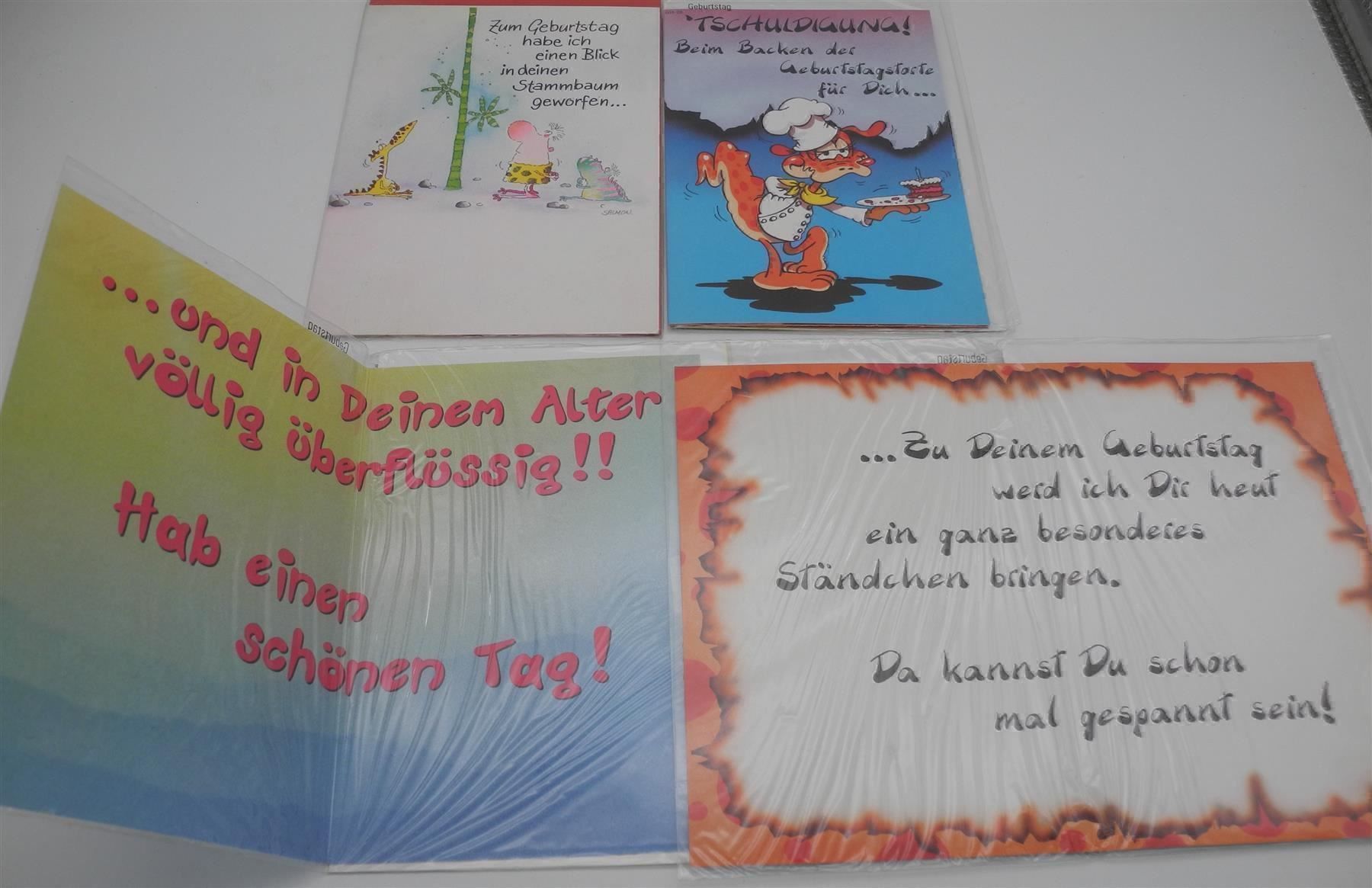 Cartoline: 4 Geburtstagskarten, Nr. 78b – Nuovo e nell'imballaggio originale da Kottwil venduto da Crazyrolf 3