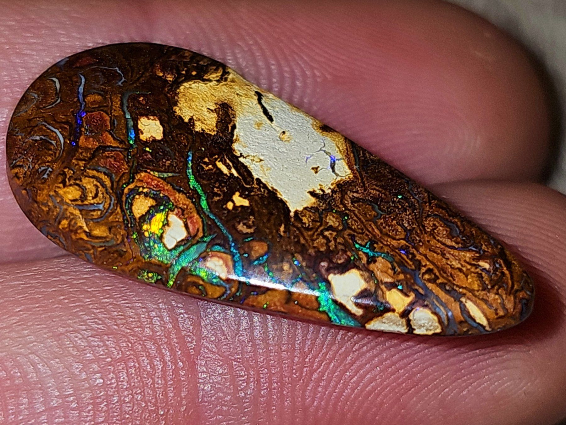 Pietre preziose: Australischer (Koroit) Boulder Opal – Nuovo e nell'imballaggio originale da Uerkheim venduto da Winwinner 4