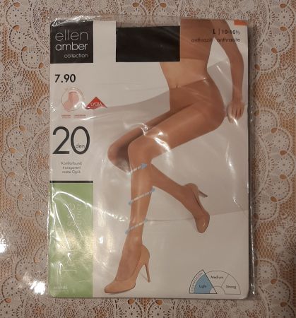 Ellen Amber Jeunesse Strumpfhose 20den Gr.L Anthrazit
