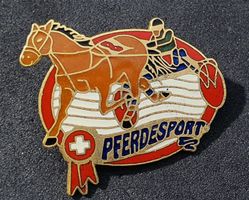 CC496 - Pin Reiten Springreiten Pferd Pferdesport