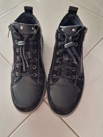Herren Knöchel Sneaker, Kalbsleder, Gr. 41