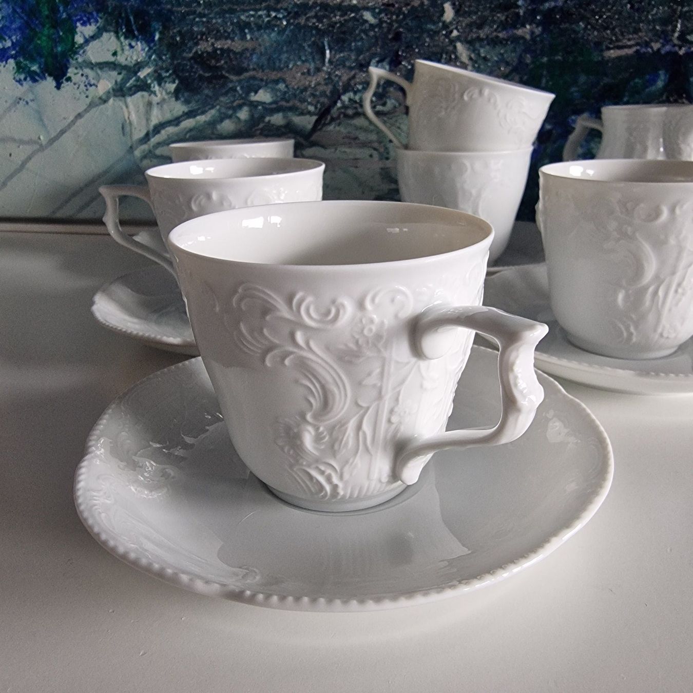 Rosenthal Set di piatti: Wunderschönes weißes Kaffeeservice von Rosenthal – Usato da Birr venduto da dem_9xtm 1