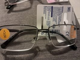 Lesebrille Lexxoo schwarz Dioptrien 3.00 neuwertig