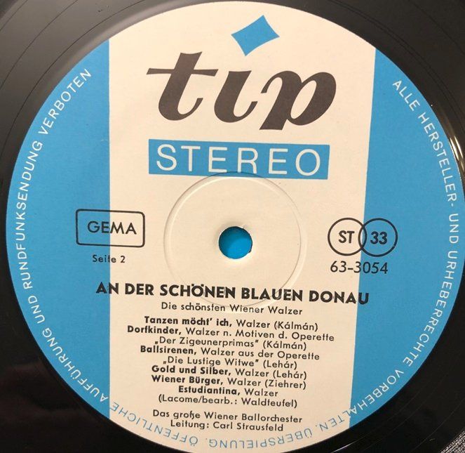 Dischi in vinile: Die schönsten Wiener Walzer (LP) – Usato da Grüningen venduto da azulamarillo_vinyl 3