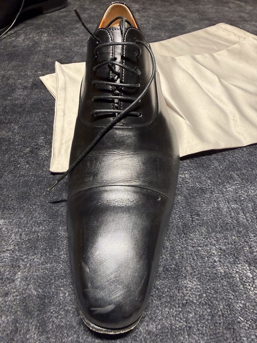 Santoni Scarpe da uomo: Santoni Herrenschuhe, schwarz, 8.5 – Usato da Meggen venduto da Pilatus051 1