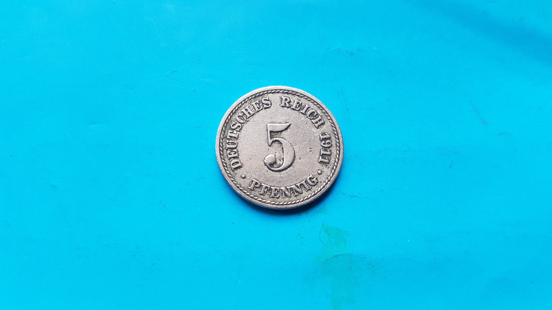 Alle Münzen: 5 Pfennig - Deutsches Reich 1911 A – Gebraucht aus Reinach BL von Dexy62