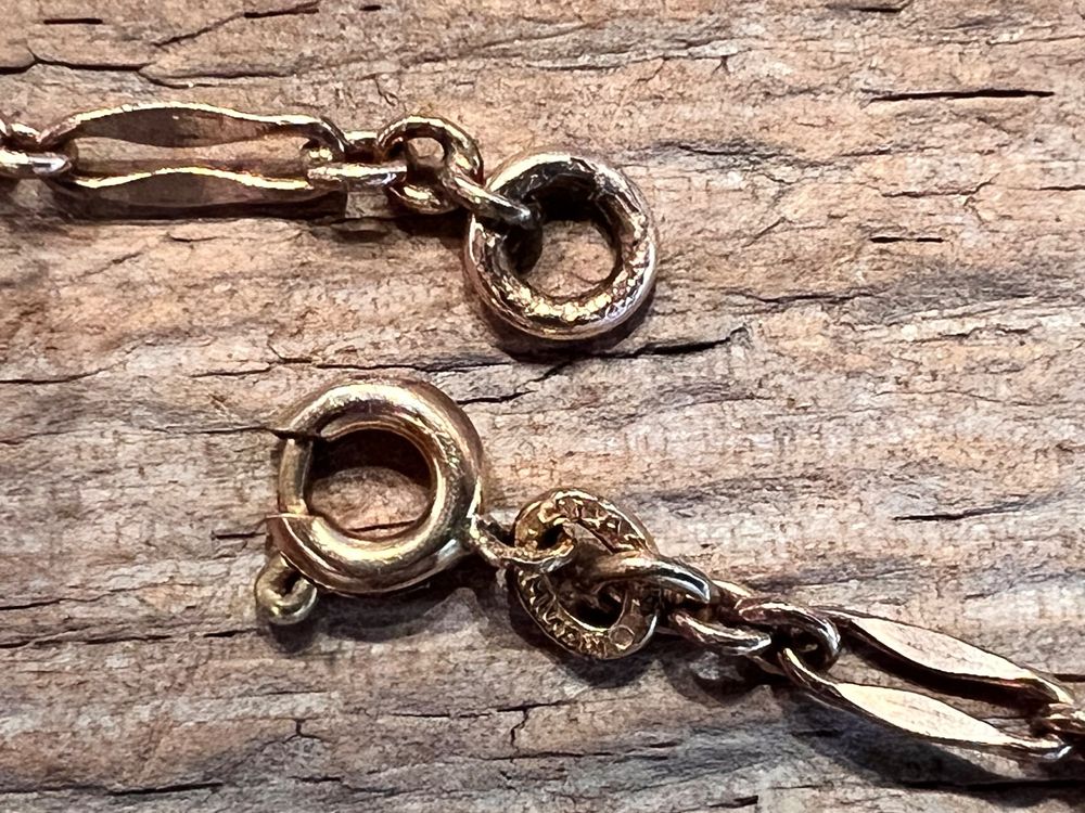 Ketteli 1930 Plaque or Lamine Figaro Design selten Rotgold Kaufen auf