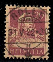 CH - Tellbrustbild - SBK Nr. 154 - Vollstempel Rolle