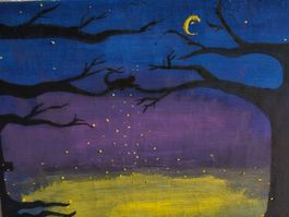 Zaubernacht Original Acrylgemälde
