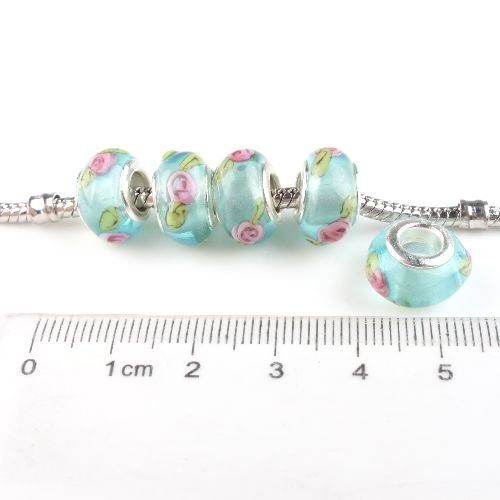 Perle (finte): Lampwork Glasperle, Glass Bead Modul Perle – Nuovo (secondo la descrizione) da Langenthal venduto da flowersNbirds 2