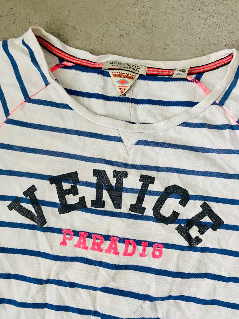 Maison Scotch Top: Scotch & Soda Oberteil gestreift – Usato da Zürich venduto da Eves.vintage.element 4