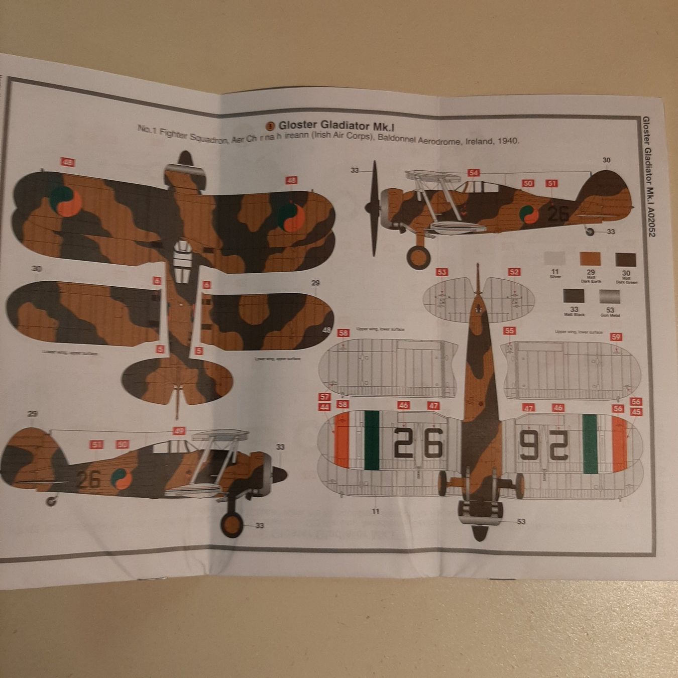 Airfix Kit di modellismo & Modellini statici: 1240 ... Gloster Gladiator Mk I ... Airfix 02052 – Nuovo (secondo la descrizione) da Bonstetten venduto da Benibanny59 2