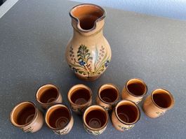 Mostkrug Mostbecher Humpen Tontassen Set Annelies Wiesenberg