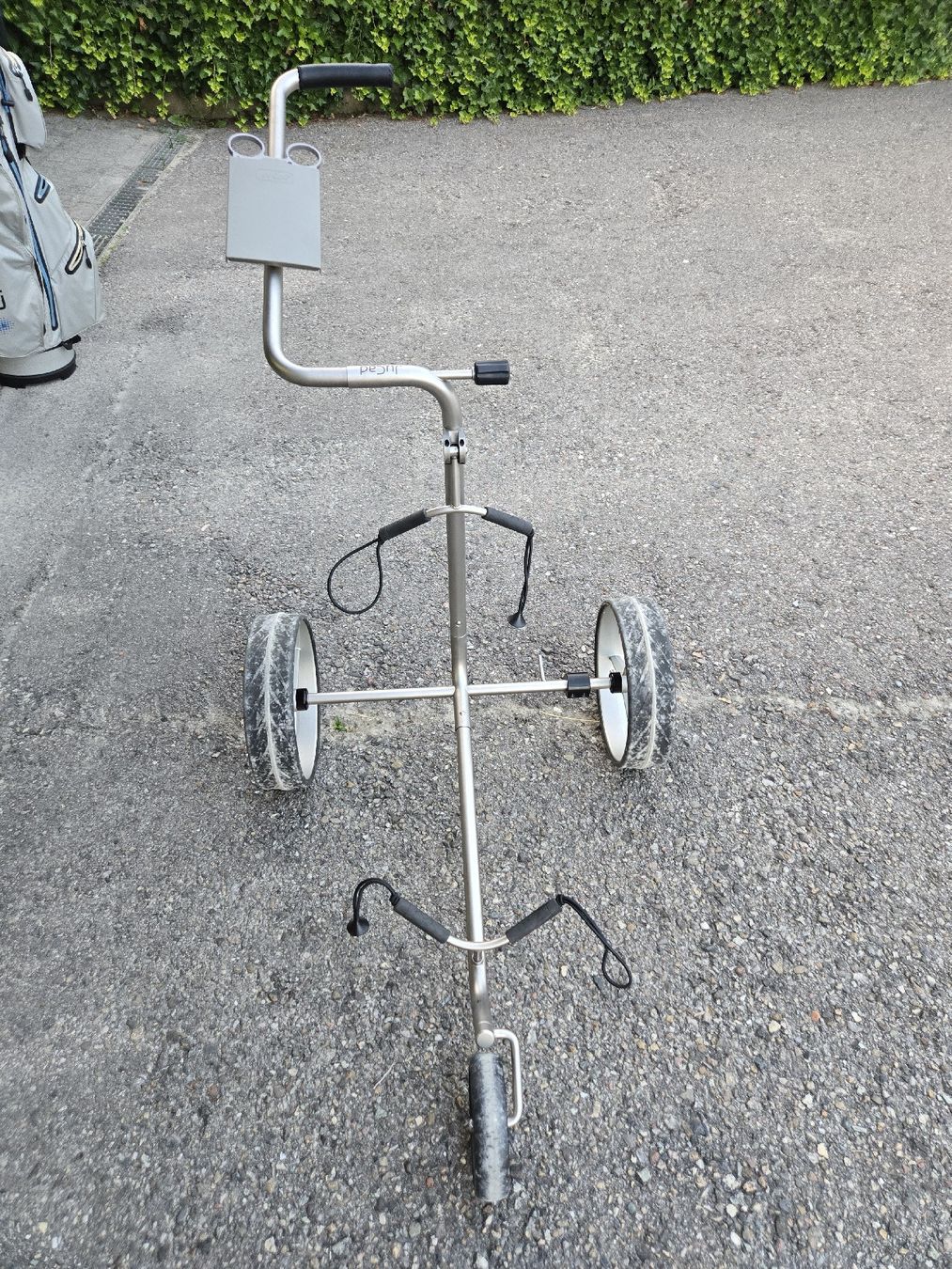Jucad Trolley: JuCad Premium 3 wheel Manual Golf Push Trolley  – Usato da Ins venduto da dziprince 4