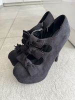 Decollete nere fiocchi plateau taglia 40 nuove 