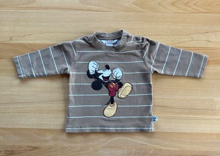 Hellbrauner Mikey Mouse Pullover Grösse 68