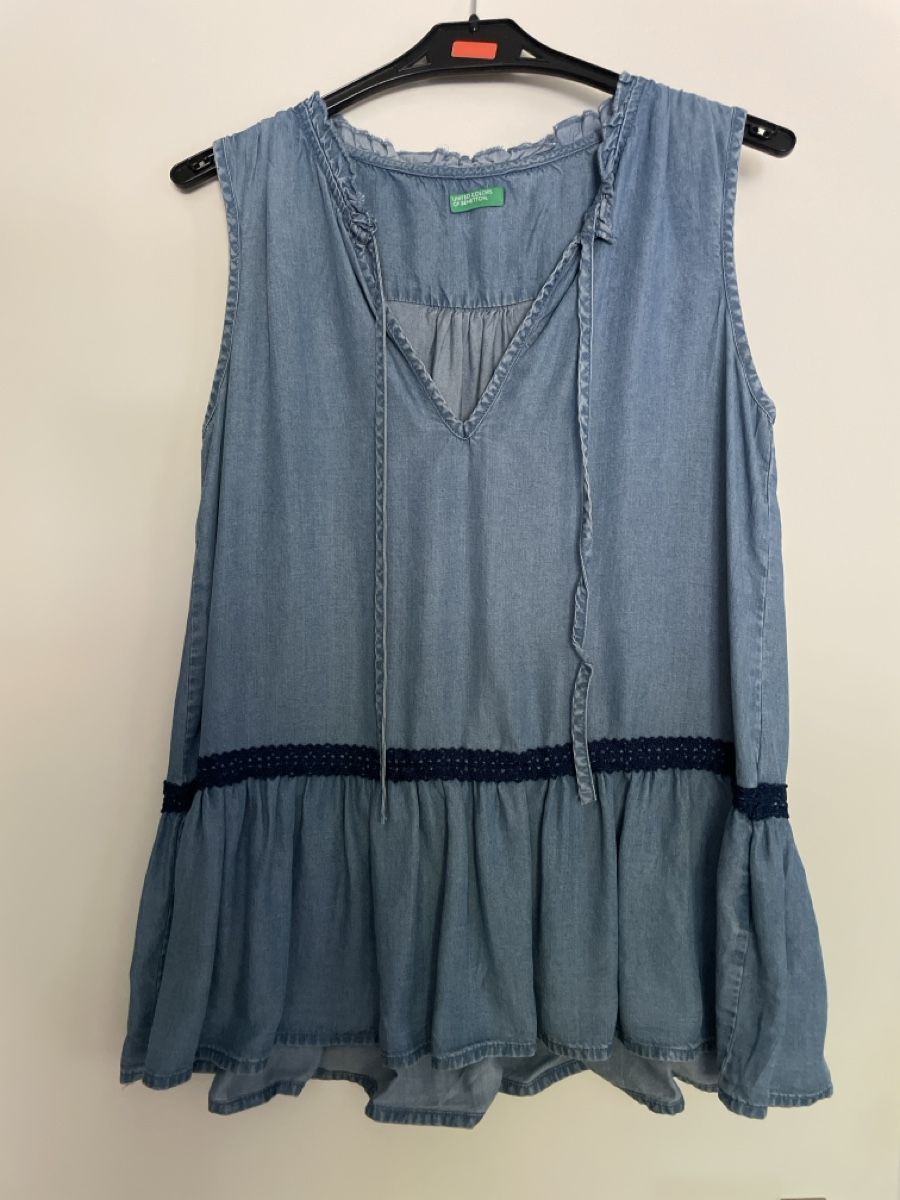 Benetton Blusen: Benetton Denim bluse – Gebraucht aus Zug von Ksilo