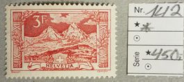 MA460) 142, Gebirgslandschaft Mythen postfrisch Kt. 450.-