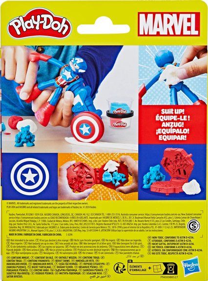 Play-Doh Giocattoli: Play-Doh Captain America Stempel-Schild – Nuovo e nell'imballaggio originale da Oensingen venduto da Liquidations-Shop 1