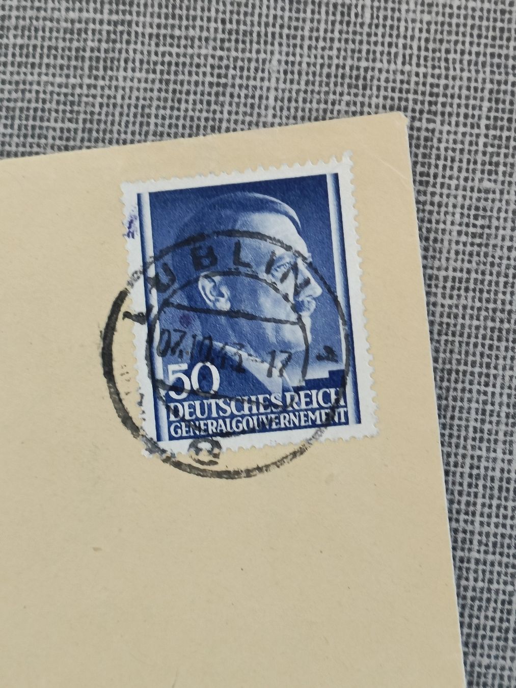 Tutti i francobolli: Brief Deutsches Reich Generalgouvernement 1943 – Usato da Brugg AG venduto da Ente015 1