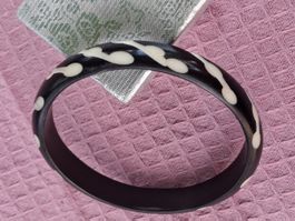 Vintage Knochen Armreif verziert Chunky Bangle S-L