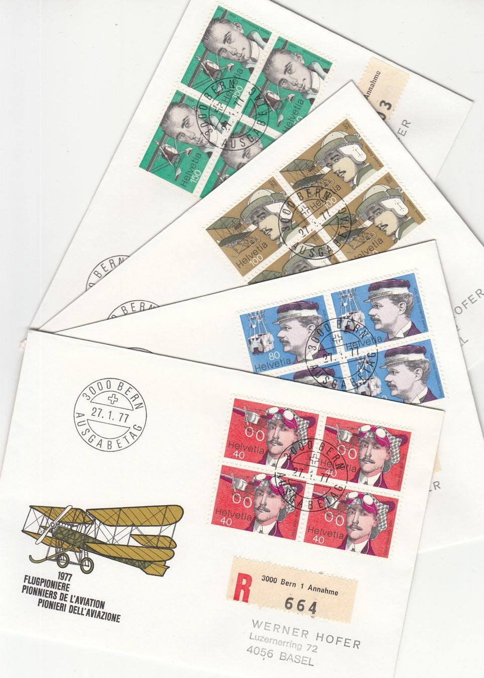 Tutti i francobolli: SBK 582 - 585 im 4er-Block FDC – Usato da Bürglen TG venduto da StampGraf