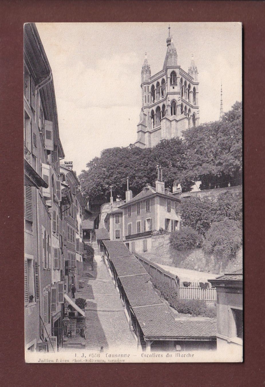 Cartes postales: LAUSANNE - Escaliers du Marché – D'occasion à Pully par nicecards