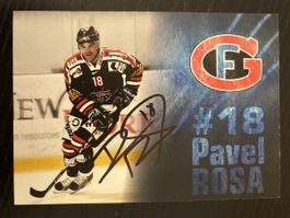 Signierte Autogrammkarte Pavel Rosa Fribourg-Gotteron!