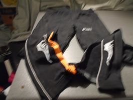 Lauf-Hosen Grösse M, asics, schwarz/oran