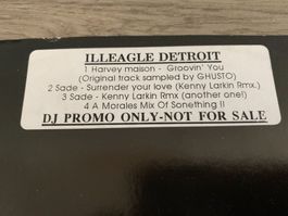 Illegale Detroit 12“ House Schallplatte